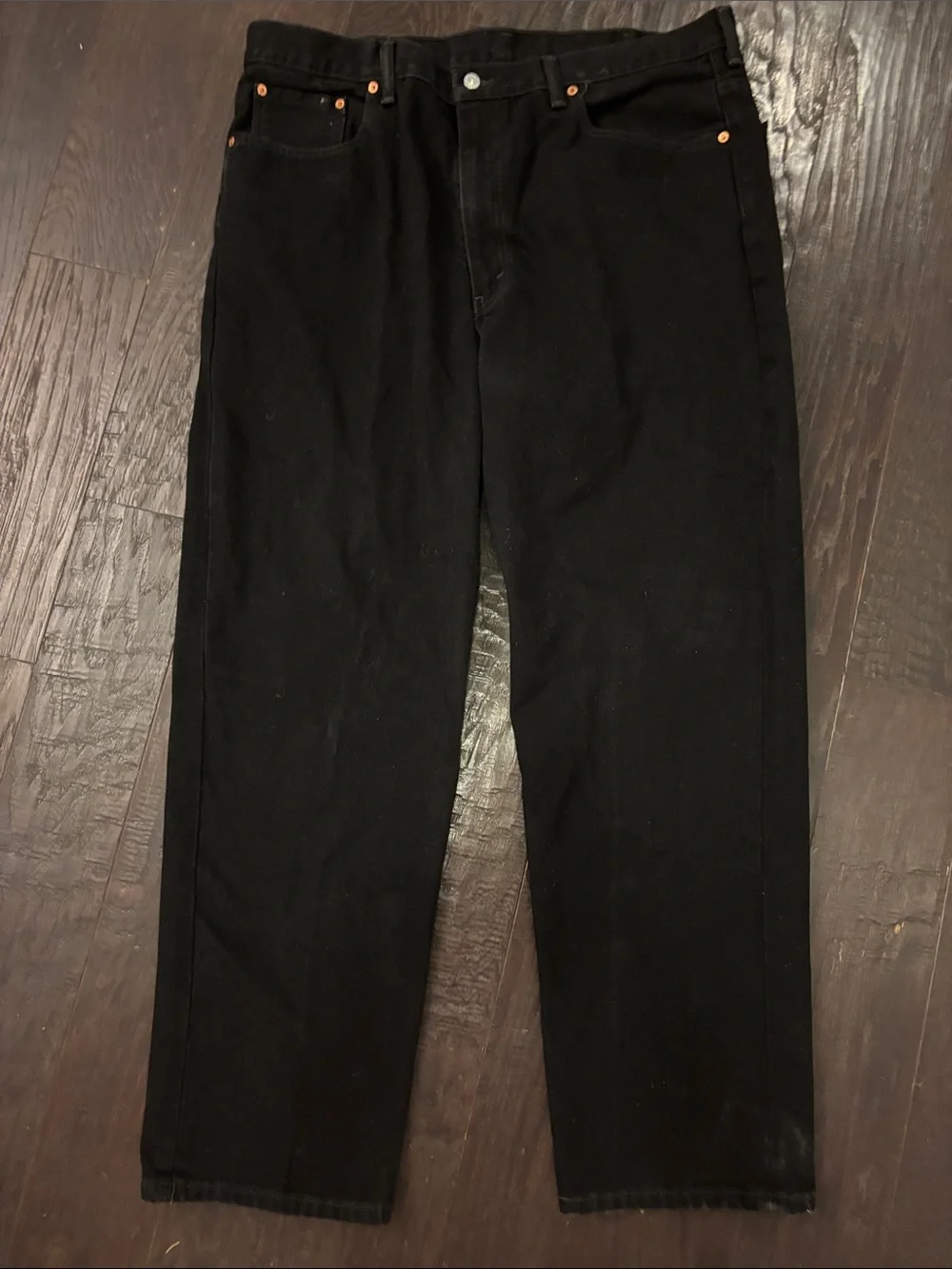Levi's Black Straight-Leg Men’s Jeans size W42 L 32